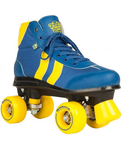Rookie Retro V2 Rolschaatsen - Kinderen - blauw/geel - Maat 43