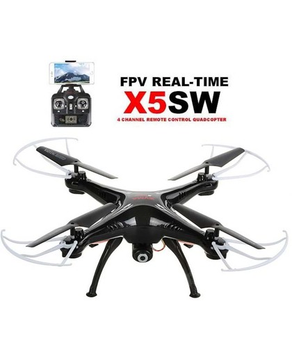 100% Getest - Originele Syma X5SW-1 Drone Quadcopter WiFi FPV Met 2K Camera zwart