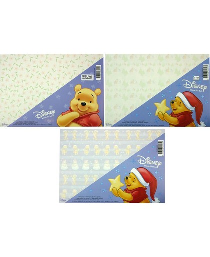 3x Winnie the Pooh - Kaarten Kartonblokken - Om 110 prachtige kaarten of iets anders te maken
