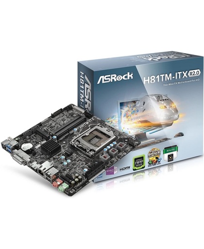 Asrock H81TM-ITX R2.0 Intel H81 Socket H3 (LGA 1150) Mini ITX moederbord