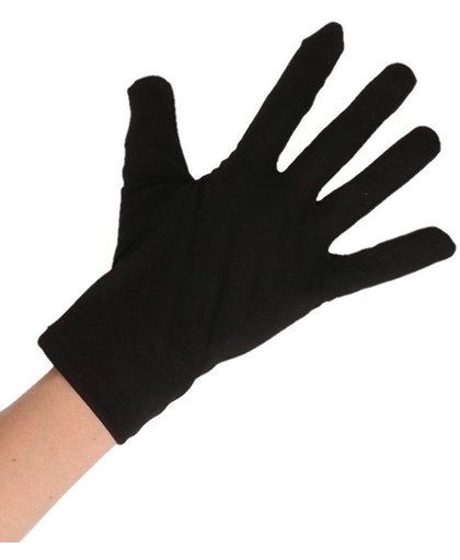 Zwarte korte Ninja handschoenen voor volwassenen