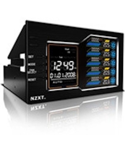 NZXT Sentry LX 5kanalen LCD Zwart snelheidsregelaar voor ventilator