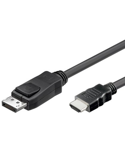Alcasa DP-HDMI DisplayPort HDMI Zwart kabeladapter/verloopstukje