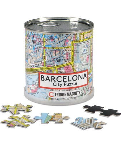 City Puzzle Barcelona - Puzzel - Magnetisch - 100 puzzelstukjes