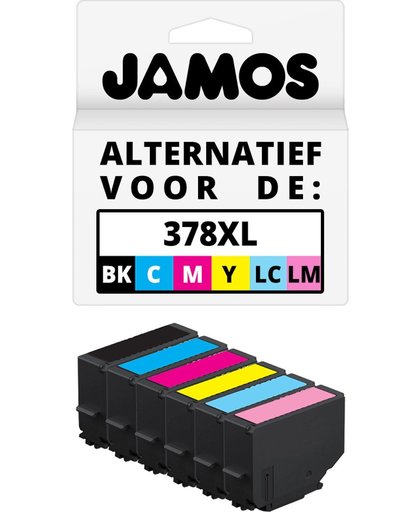 JAMOS® - Inktcartridges / Alternatief voor de Epson 378XL Zwart & Kleuren Voordeelset