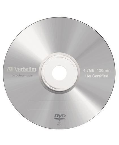 Verbatim DVD-R Matt Silver 4.7GB DVD-R AZO 5stuk(s)