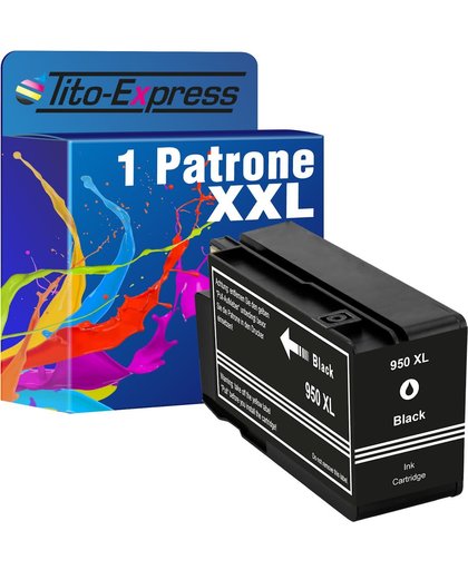 Tito-Express PlatinumSerie PlatinumSerie® 1 Cartridge XXL Black. Compatible voor HP 950, HP Officejet 8100 E-printer HP Officejet Pro 8600 E-All-In-One HP Officejet Pro 8600 Plus e-All-In-One HP Officejet Pro 8600 Premium E-All-In-One
