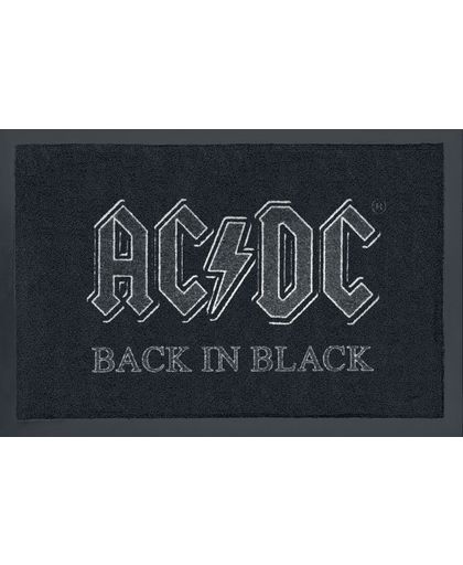 AC/DC Back in Black Deurmat zwart