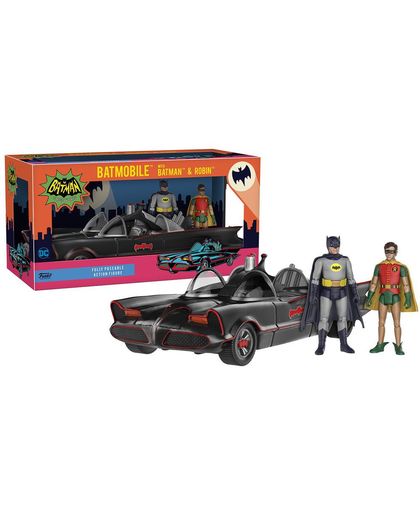 Batman Batmobile mit Batman & Robin (1966) Actiefiguur standaard