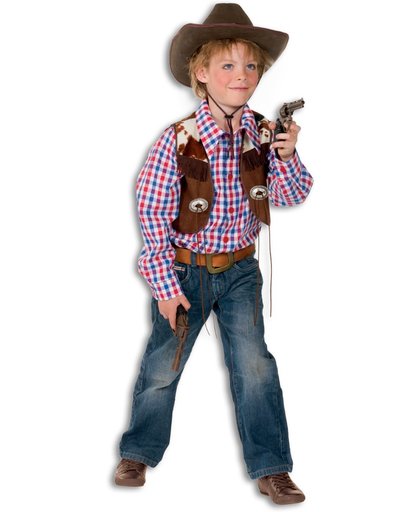 Cowboy blouse en vest jongen