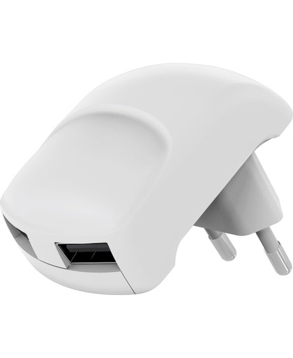 Goobay dubbele USB lader met Smart IC - 2,4A / wit
