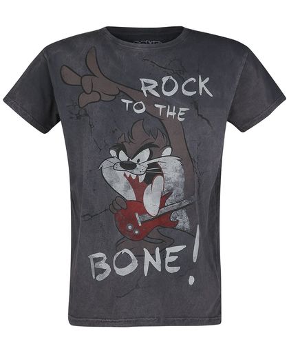 Looney Tunes Tasmanian Devil - Rock To The Bone! T-shirt grijs