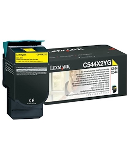 Lexmark C544, C546, X544, X546 4K gele tonercartridge