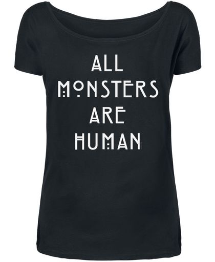 American Horror Story All Monsters Are Human Girls shirt zwart