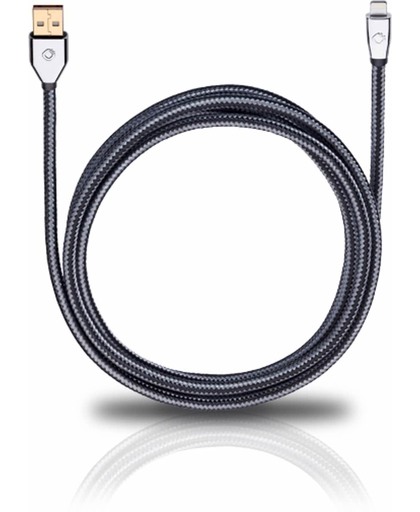 OEHLBACH XXL i-Connect iP-5/U 300 3m USB A Lightning Grijs mobiele telefoonkabel