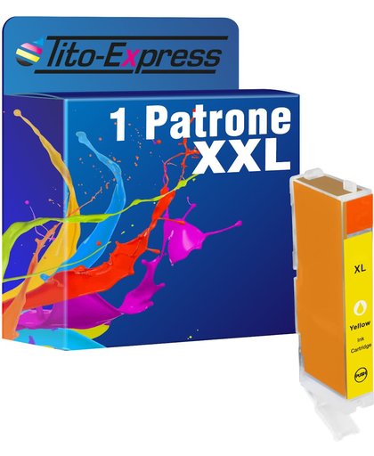 Tito-Express PlatinumSerie PlatinumSerie® 1 inktpatroon compatibel voor Canon CLI-571 XL Yellow Canon Pixma: MG 5700 Series / MG 5750 Series / MG 5750 / MG 5751 / MG 5752 / MG 5753 / MG 6800 Series / MG 6850 Series / MG 6850