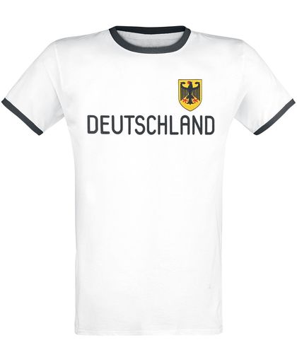TOFFS Deutschland Wappen T-shirt wit-zwart