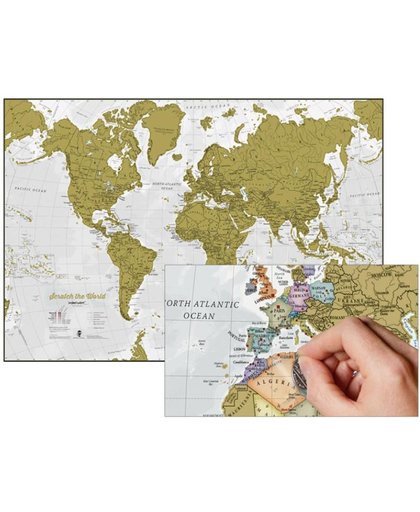 Kras de Wereld® - Engelse uitvoering met luxe afwerking - Maps International