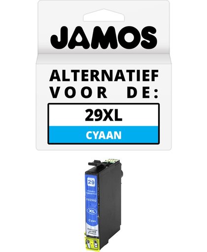 Jamos - Inktcartridge / Alternatief voor de Epson 29XL Cyaan (T2992)