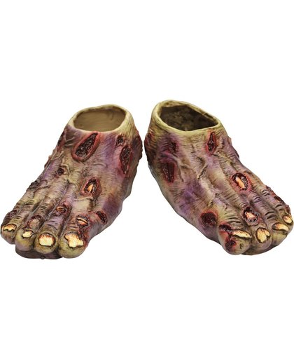 Roze zombie voeten - Verkleedattribuut - One size