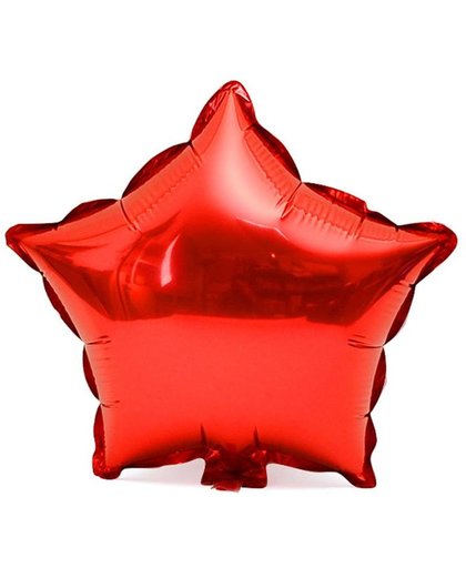 Folieballon Ster rood 45x45 cm
