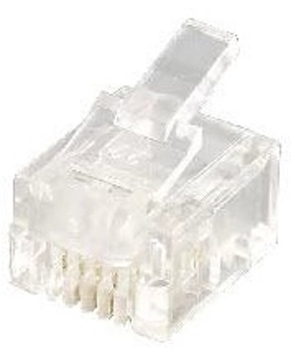 Equip 121121 RJ-12 (6P4C) Transparant kabel-connector