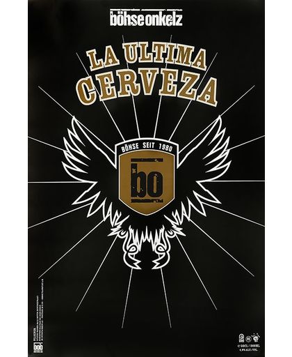 Böhse Onkelz La Ultima Cerveza Poster meerkleurig