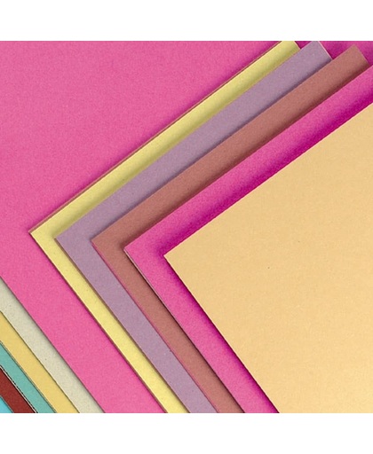 Gekleurd suikerpapier - hobbykarton - knutselspullen voor kinderen en volwassen om te maken en versieren scrapbooking wenskaarten en knutselwerkjes (100 stuks)