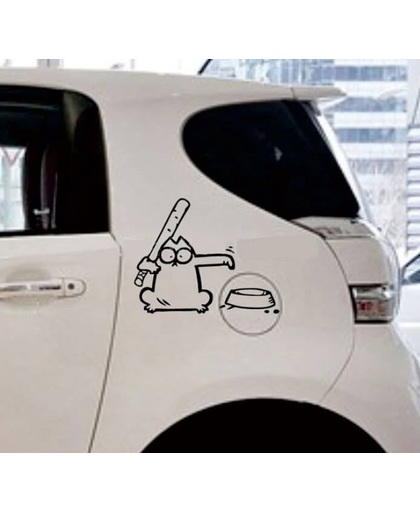 Car Auto sticker Simons  Cat knuppel kat poes kitten stickers