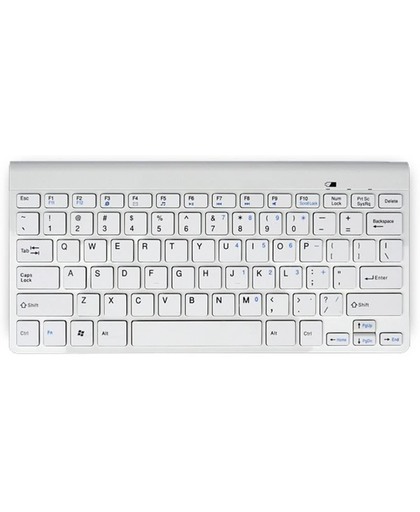 Maxxter Slimline Bluetooth Keyboard | Draadloze Toetsenbord | Wireless Qwerty Universal | Voor Computer, Laptop, Tablet, Mobiel, TV, etc. | Inclusief AA-batterij