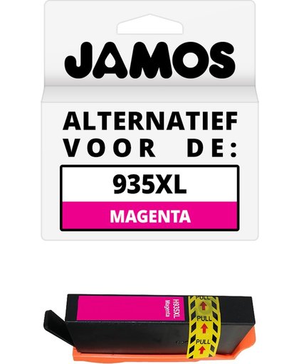 Jamos - Inktcartridge/ alternatief voor de 935XL Magenta vervanger voor de HP 935XL Magenta