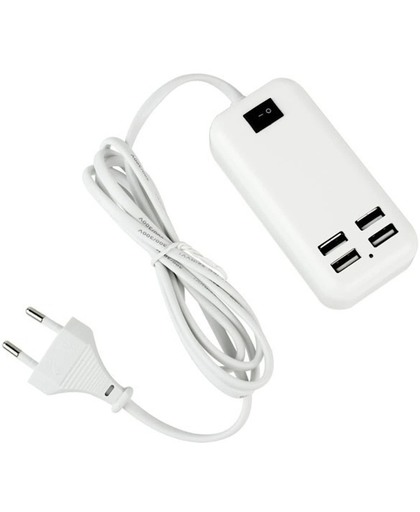 Ntech - 4 USB Poorten 15W universal Oplader / Adapter voor iPad air, Air 2, iPad Mini, Mini 1, 2, 3,  iPad 1, 2, 3 en 4
