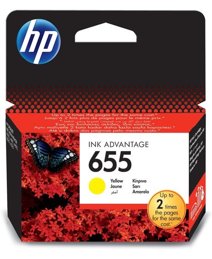 HP 655 inktcartridge Geel