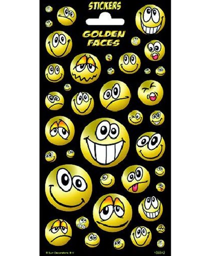Stickers Gold Faces Twinkle