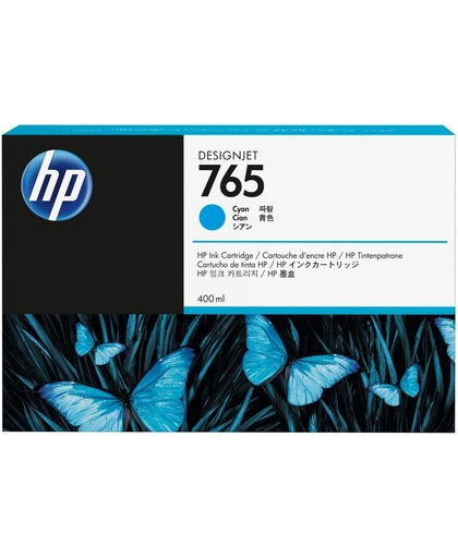 HP 765 cyaan DesignJet , 400 ml inktcartridge