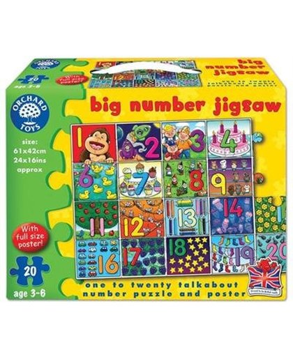 Orchard Toys - Puzzel - Grote nummers - 1 t/m 20