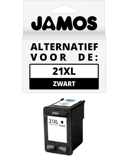 JAMOS – Inktcartridge / Alternatief voor de HP 21XL Zwart (C9351C)