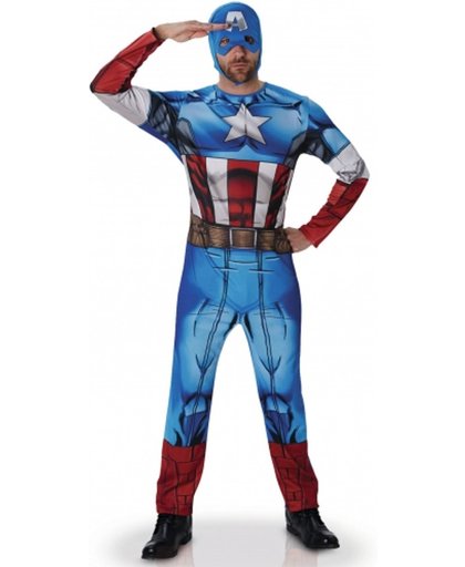Captain America Avengers kostuum voor volwassenen - Verkleedkleding - Maat M/L