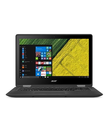 Acer Spin SP513-51-75C4 Zwart Hybride (2-in-1) 33,8 cm (13.3") 1920 x 1080 Pixels Touchscreen 2,70 GHz Zevende generatie Intel® Core™ i7 i7-7500U