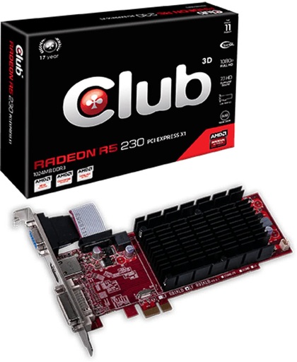 CLUB3D Radeon R5 230 PCI EXPRESS X1 Radeon R5 230 1GB GDDR3