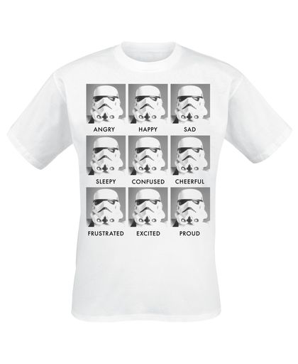 Star Wars Stormtrooper - Emotions T-shirt wit