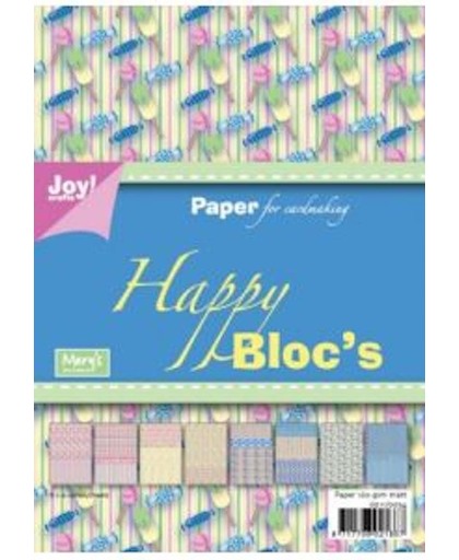 Papierblok happy bloks fun/ijsjes 15 x 21 cm, 32 vel, 8 x 4 designs