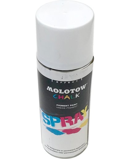 1 Spuitbus Molotow Streetwise Krijtspray - 400ml Witte Graffiti Chalk Spray