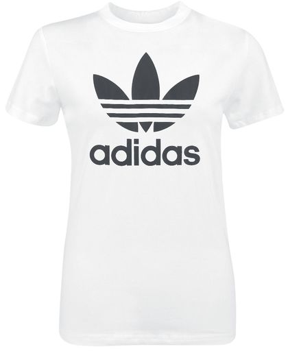 Adidas Trefoil Tee Girls shirt wit-zwart