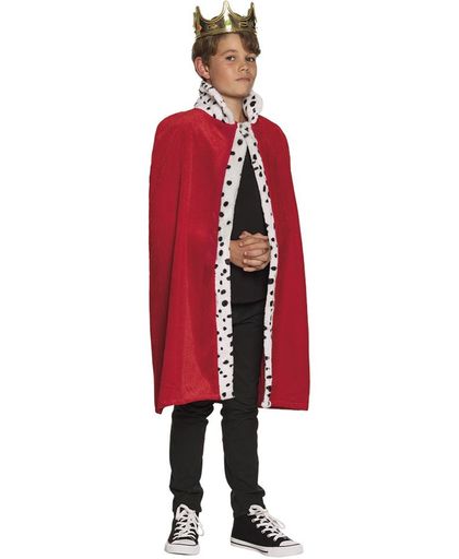 Rode koning cape voor jongens