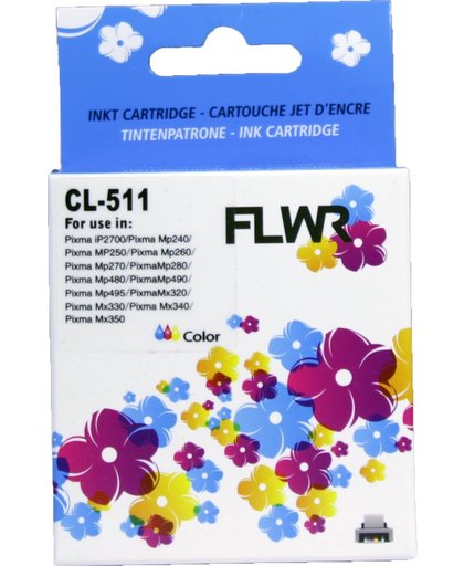 Merkloos - Inktcartridge / Alternatief voor de Canon CL-511 / Kleur