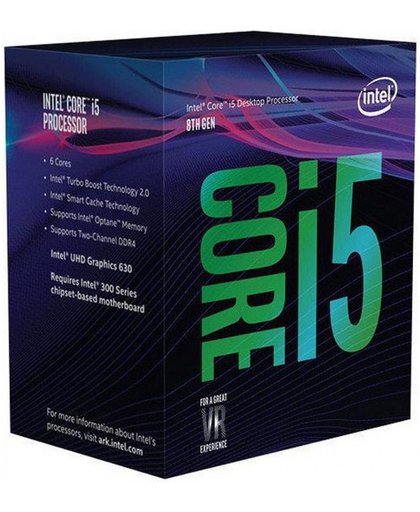 Intel Core i5-8600K processor 3,6 GHz Box 9 MB Smart Cache