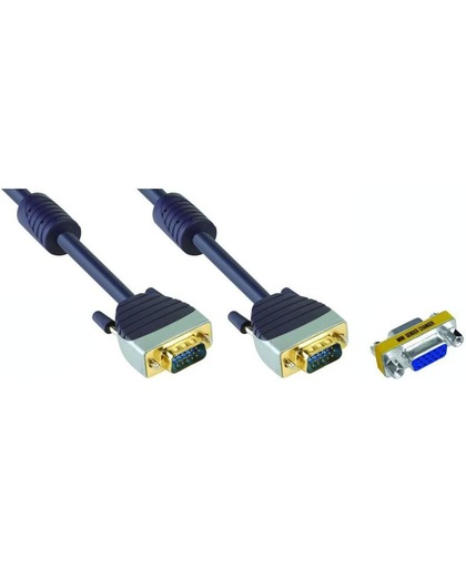 Bandridge - VGA Beeldscherm Kabel - 2 m - Zwart