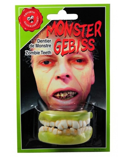 Halloween Zombie gebitje voor boven en onder tanden