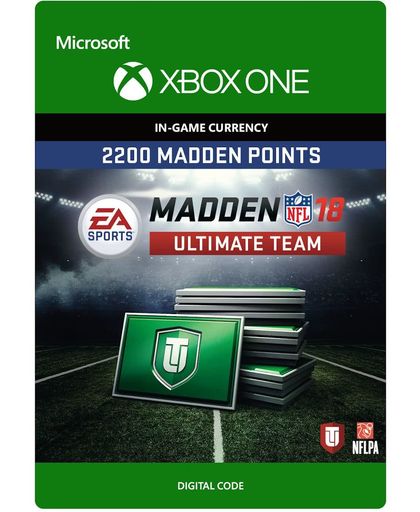Madden NFL 18 - 2.200 Madden Ultimate Team Punten - Xbox One